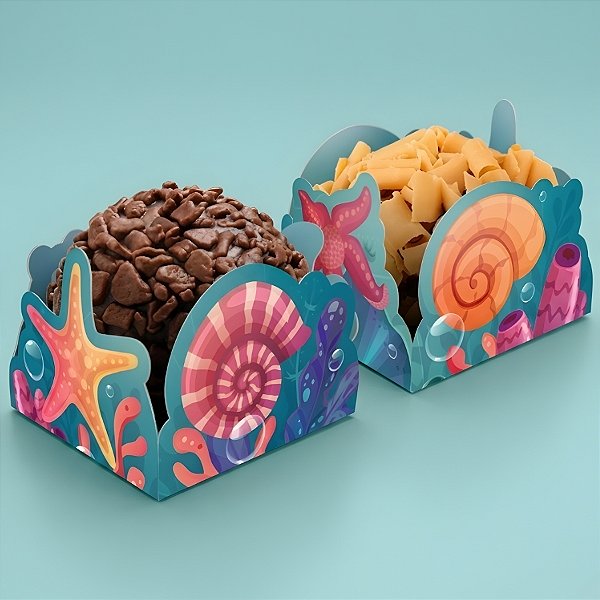 Porta Forminha - Fundo do Mar - 3,5x2,5x3,5cm - 50 unidades - Regina - Rizzo
