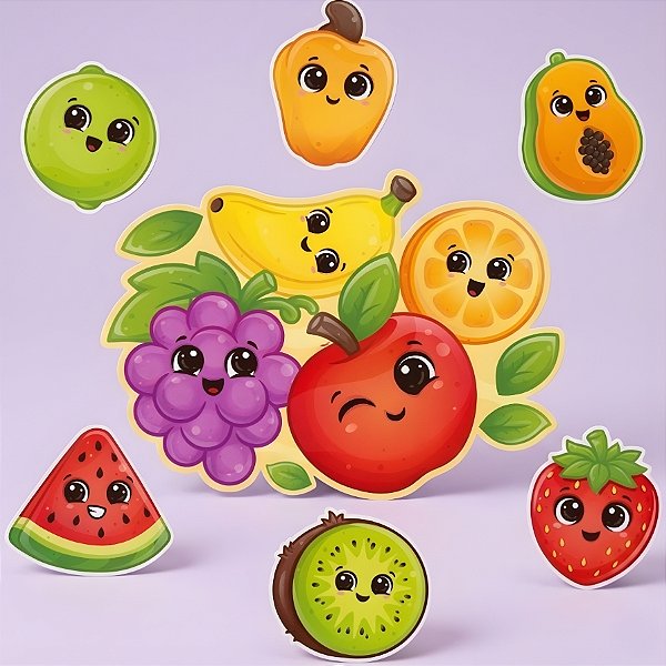 Kit Decorativo - Frutinhas - 60x40cm - 1 unidade - Regina - Rizzo