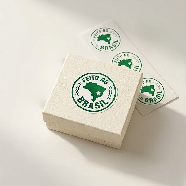 Adesivo Redondo Feito No Brasil - Ref.2532 -  Hot Stamping - 3cm - 20 unidades - Stickr - Rizzo