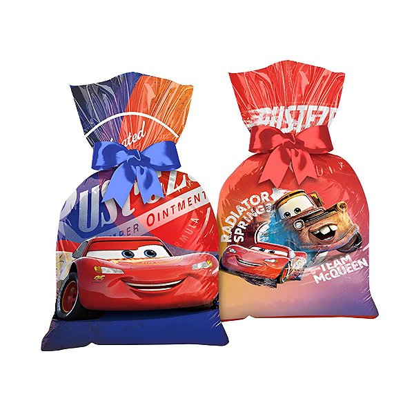 Sacola Plástica - Carros - 8 unidades - Disney Original - Rizzo