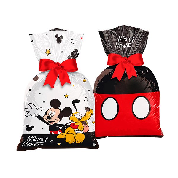 Sacola Plástica - Mickey Mouse - 8 unidades - Disney Original - Rizzo