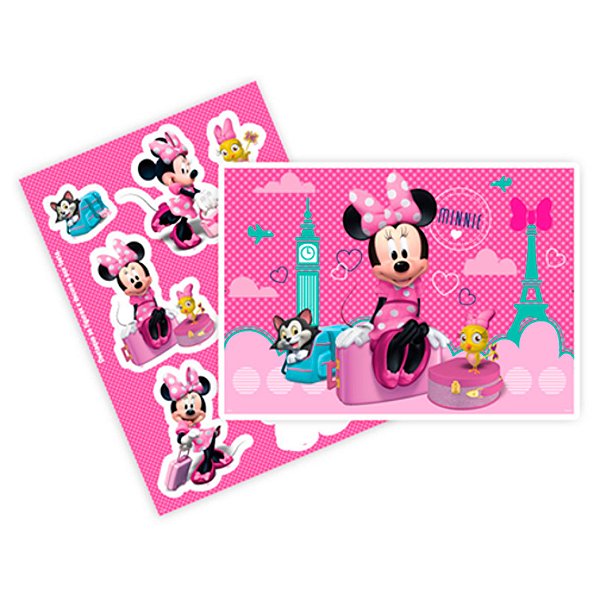 Kit Decorativo -  Minnie Rosa Ref. 244 - 1 unidade - Disney Original - Rizzo