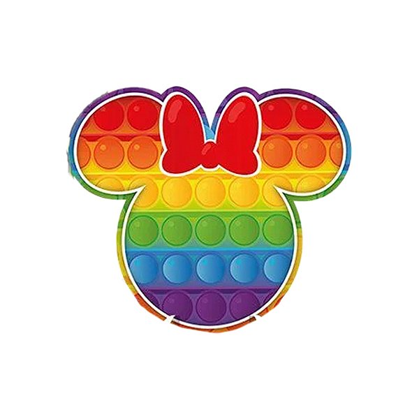 Kit Decorativo -  Minnie Pop It 4 partes - 1 unidade - Disney Original - Rizzo