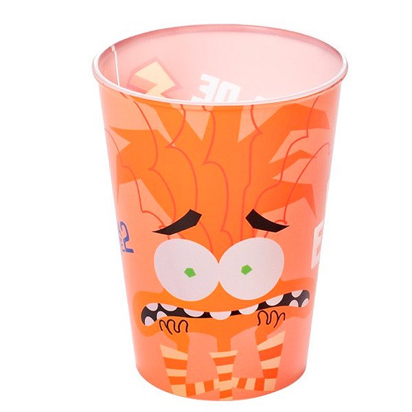 Copo Plástico Divertidamente 2 - Ansiedade - 320ml - 1 unidade - Disney Original - Rizzo