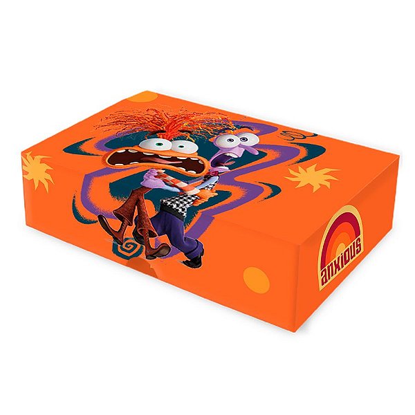 Caixa 6 Doces Retangular com Visor - Divertidamente 2 - 1 unidade - Disney Original - Rizzo