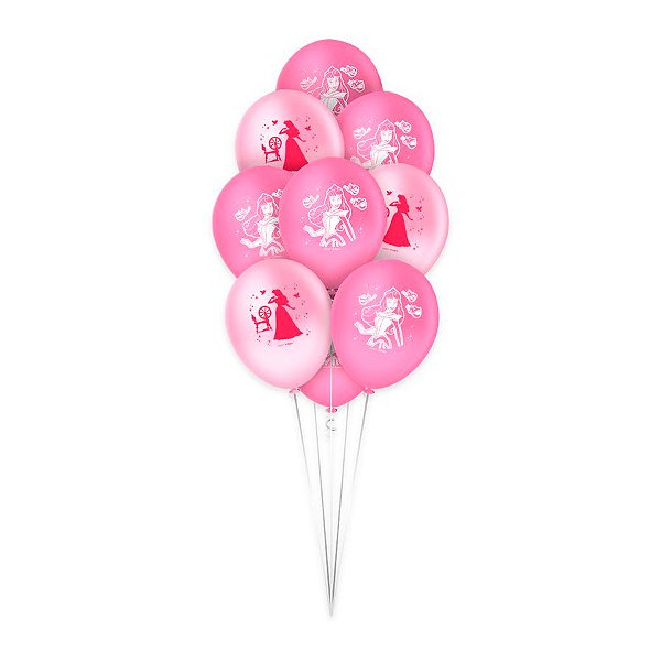 Balão de Festa Decorado Aurora - 25 unidades - Disney Original - Rizzo