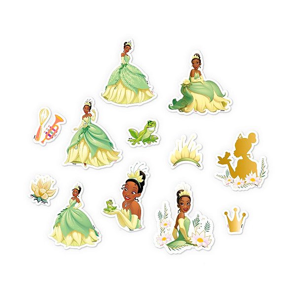 Mini Personagens Decorativos - Tiana - 12 unidades - Disney Original - Rizzo