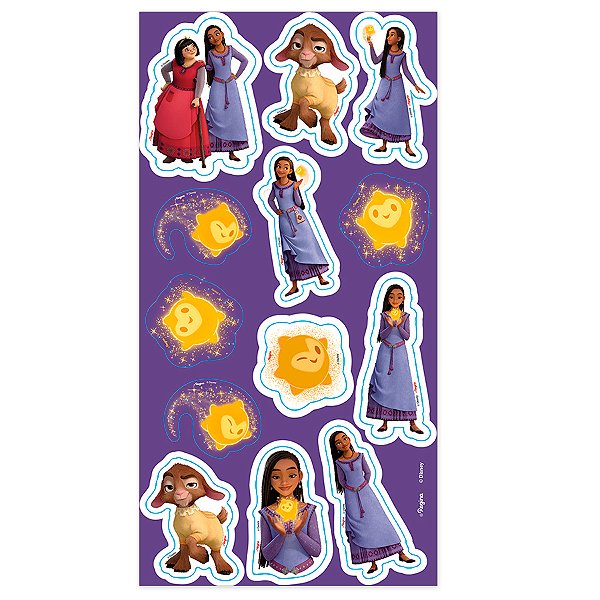 Cartela Adesiva - Wish - 1 unidade - Disney Original - Rizzo