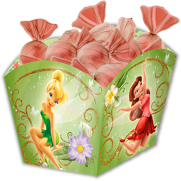 Cachepot Festa Fadas - 8 unidades - Disney Original - Rizzo