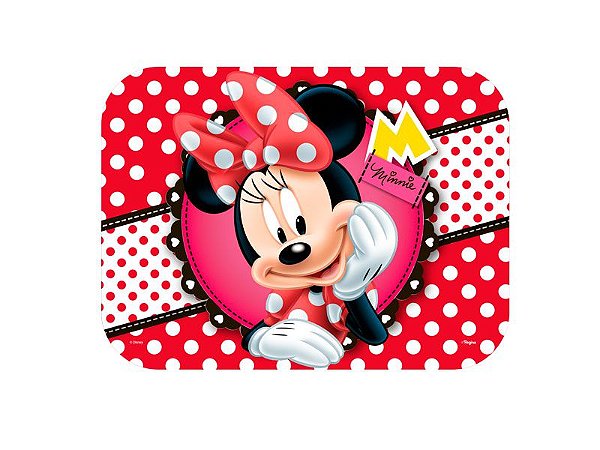 Tampa para Marmitinha P Festa Minnie - 9,5x12cm - 8 unidades - Disney Original - Rizzo