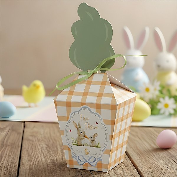 Caixa Cenoura com Base Reta  - Lovely Garden - 4x7x4cm - 10 unidades - Cromus - Rizzo