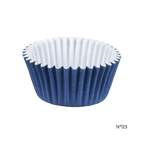 Forminha para Doces - Azul Royal - Número 03 - 100 unidades - Regina - Rizzo