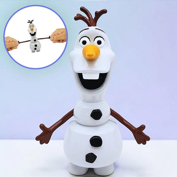 Brinquedo de Esticar - Olaf - Frozen - 16cm - Disney Original - 1 unidade - Toyng - Rizzo