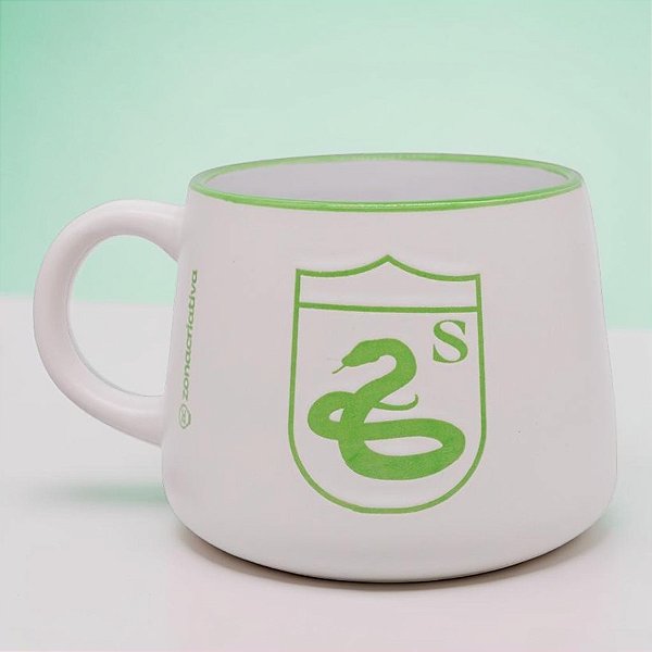 Caneca de Cerâmica - Sonserina - Harry Potter - 500ml - 1 unidade - Zonacriativa - Rizzo