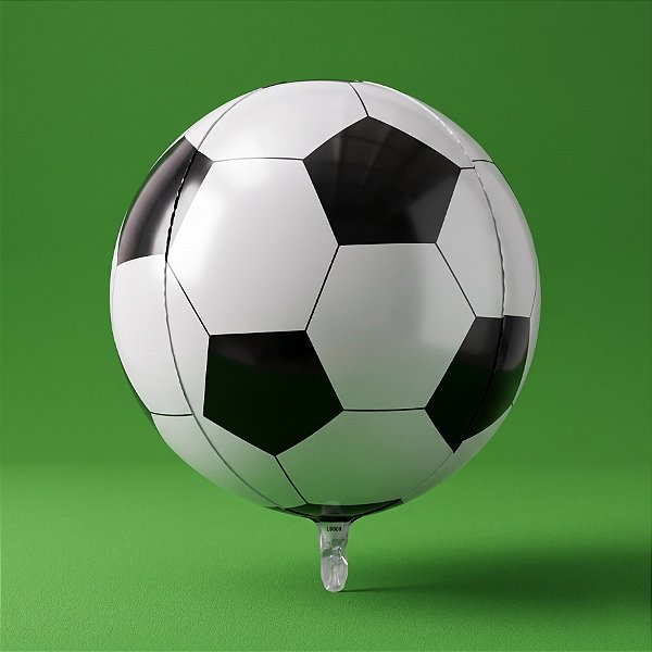 Balão de Festa 32" 80cm - Órbita 4D Bola de Futebol - 1 unidade - Partiu Festa - Rizzo
