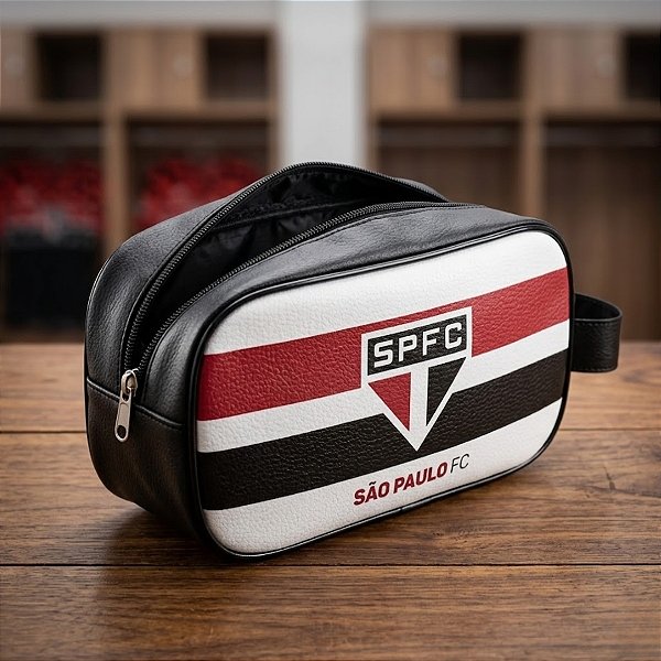 Necessaire Futebol - São Paulo Oficial - 22x13x7cm - 1 unidade - Rizzo