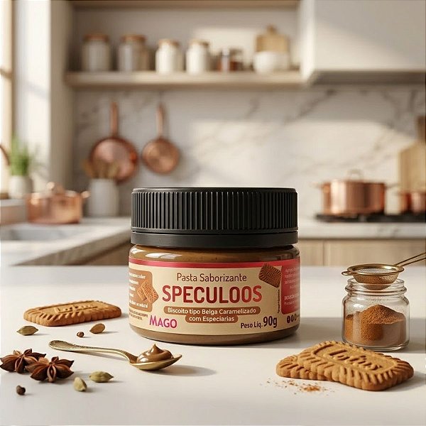 Pasta Saborizante Sabor Speculoos - 90g  - 1 unidade - Mago - Rizzo