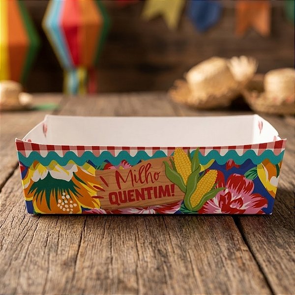 Caixa para Milho - Xodó - 12x4x8cm - 10 unidades - Cromus - Rizzo
