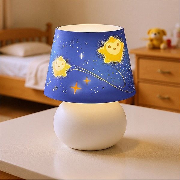 Luminária Abajur Wish - 20cm - Disney Original - 1 unidade - Usare - Rizzo
