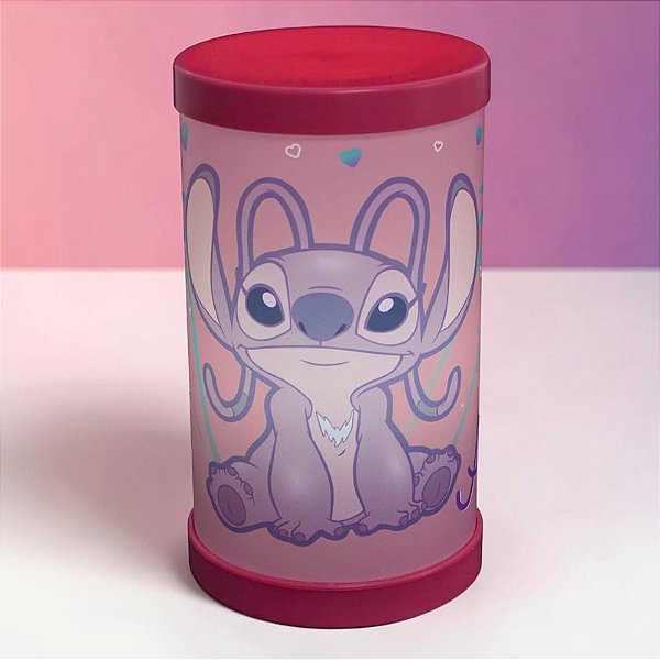 Luminária Angel - Rosa - 25cm - Disney Original - 1 unidade - Usare - Rizzo