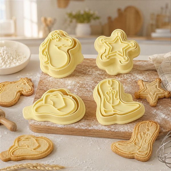 Kit Cortador Carimbo - Cowboy - 5cm   - 1 unidade - BlueStar - Rizzo