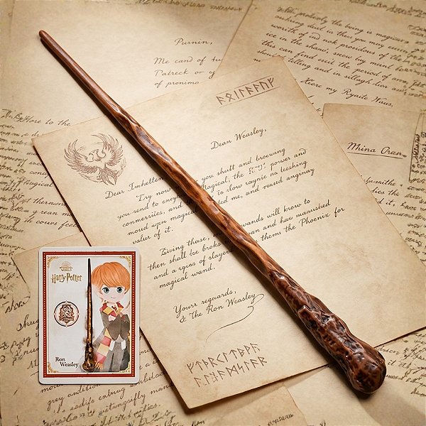 Brinquedo Varinha Ron Weasley - Harry Potter - 28cm - 1 unidade - Rizzo