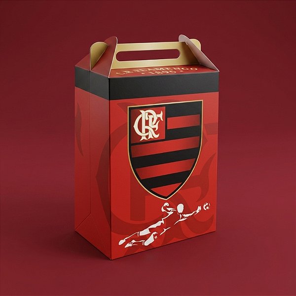 Caixa Surpresa - Emblema Flamengo - 9x5x13cm - 8 unidades - Festcolor - Rizzo