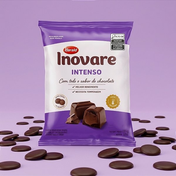 Inovare Gotas de Chocolate Intenso - 1,01kg - 1 unidade - Harald - Rizzo