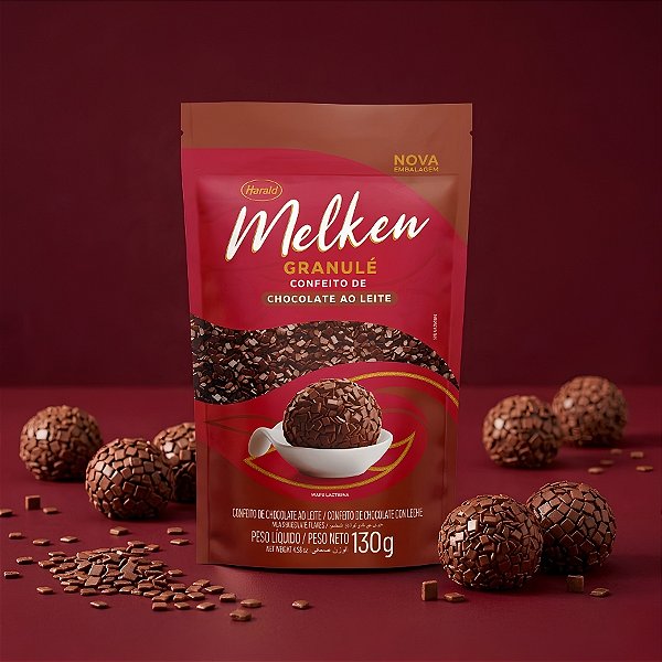 Granulé Chocolate ao Leite - Melken - 130g - 1 unidade - Harald - Rizzo