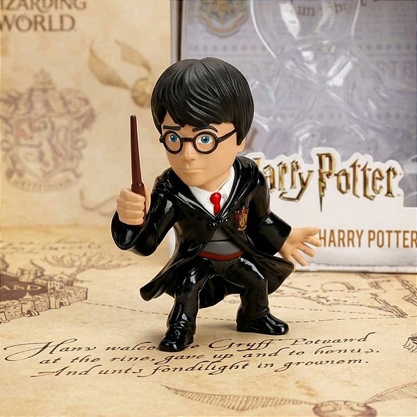 Mini Figura Colecionável - Harry Potter - Uniforme Grifinória - 6,3cm  - 1 unidade - Rizzo