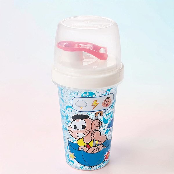 Mini Shakeira Turma da Mônica - Cascão - 320ml - 1 unidade - Plasútil - Rizzo