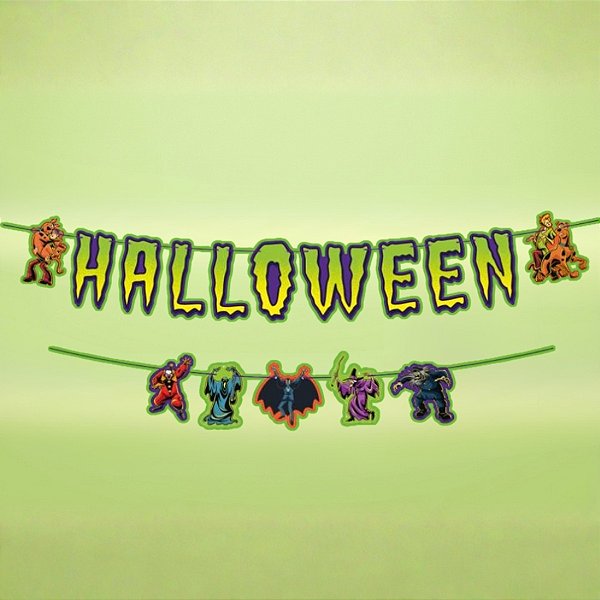 Faixa Decorativa "Halloween" - Scooby-Doo! - 120x16,5cm  - 1 unidade - Regina - Rizzo