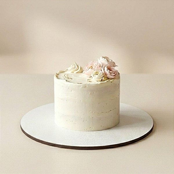 Base Para Bolo Cake Board em MDF - Branca - 25cm - 1 unidade - Rizzo