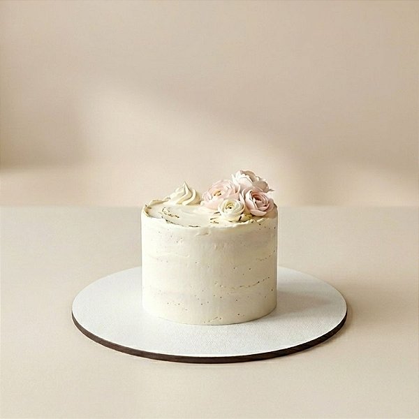 Base Para Bolo Cake Board em MDF - Branca - 24cm - 1 unidade - Rizzo