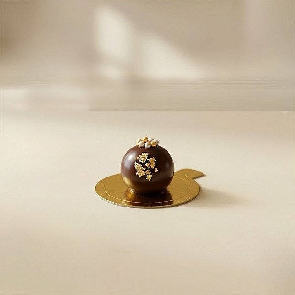 Base Laminada para Doces Redonda - Ouro - 6,5cm - 25 unidades - Rizzo