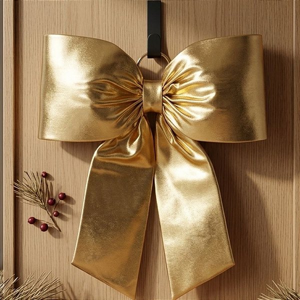 Laço Lamê Dourado - 40cm - 1 unidade - Rizzo