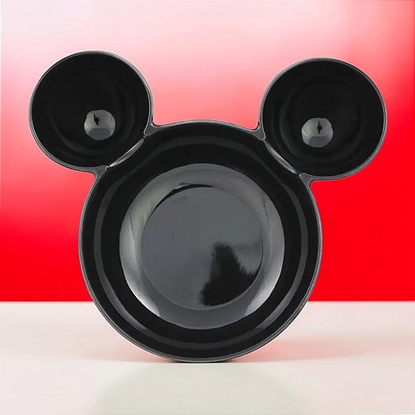 Bowl de Melamina - Orelha Mickey - Preto - 1500ml - Disney Original - 1 unidade - Cromus - Rizzo