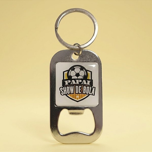Chaveiro Abridor de Garrafa - Papai Show De Bola - 3,7x7cm - 1 unidade - Rizzo