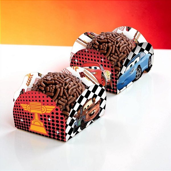 Porta Forminha - Carros - Disney Original - 80 unidades - Festcolor - Rizzo
