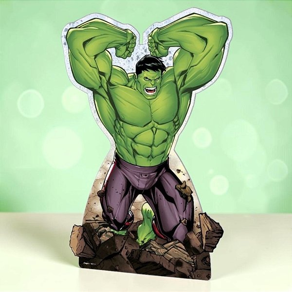 Decoração de Chão - Hulk - 65cm - Disney Original - 1 unidade - Regina - Rizzo