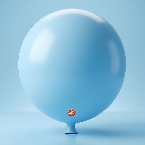 Balão de Festa Látex Gigante - Azul Baby - 01 Unidade - São Roque - Rizzo Balões