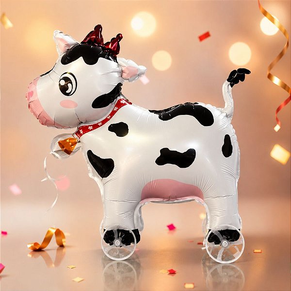 Balão Pet com Rodinha - Vaquinha - 1 unidade - Rizzo