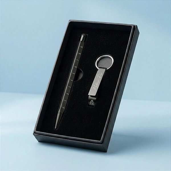 Kit Caneta e Chaveiro Abridor de Garrafa - Melhor Pai - 14,5cm - 1 unidade - Rizzo
