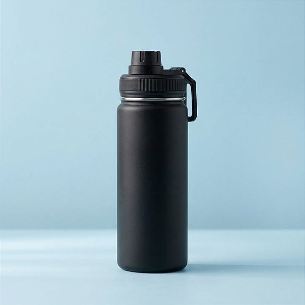 Garrafa Térmica - Preta - 500mL - 1 unidade - Rizzo