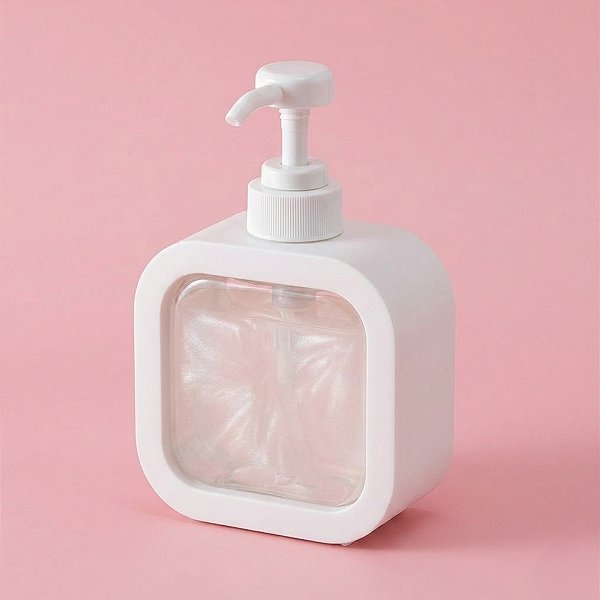 Porta Sabonete Líquido - Branco - 500ml  - 1 unidade - Rizzo