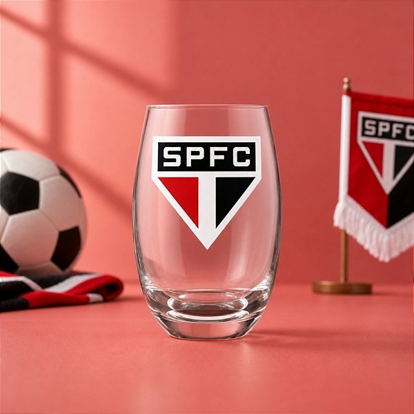 Copo de Vidro Long Drink - São Paulo Original - 470ml - 2 unidades - Allmix Presentes - Rizzo