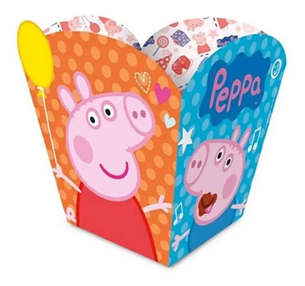 Cachepot Festa Peppa Pig - 08 Unidades - Regina - Rizzo