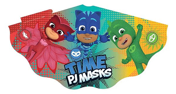 Chapéu Festa Pj Masks 2 - 12 Unidades - Regina - Rizzo  Amarelo, Verde E Vermelho