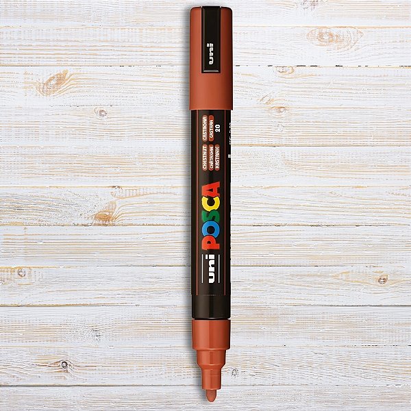Caneta Posca PC-5M 2.5mm - Castanho - 1 unidade - Posca - Rizzo
