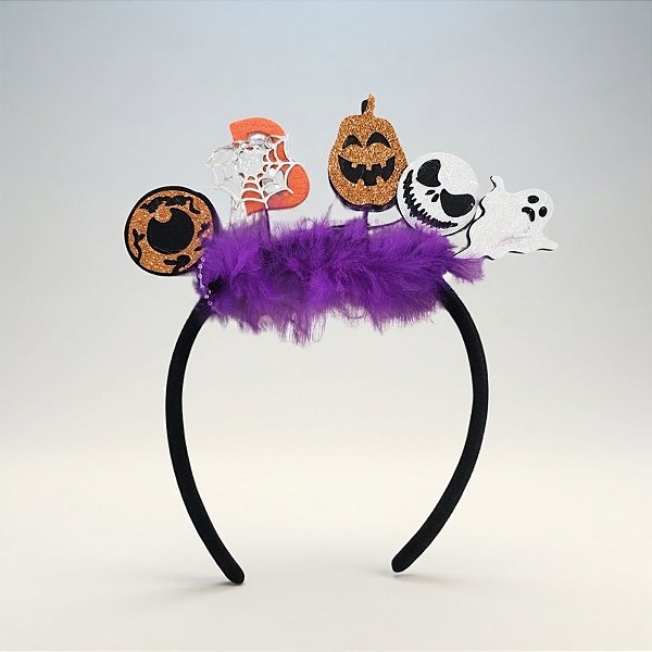 Tiara Halloween - Mix 5 Personagens - 1 unidade - Partiu Festa - Rizzo